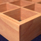 Pear wood jewelry box tray detail