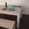 A simple and sturdy Table and Bench set made from Birch a little closer